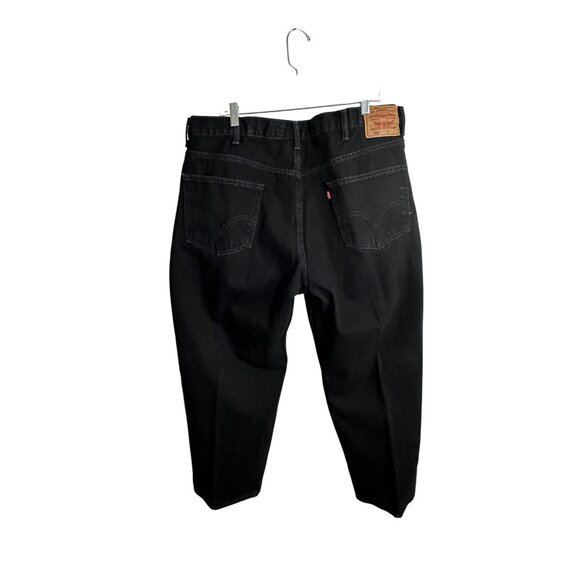 Levis Mens Relaxed Fit Black Denim Jeans Size 42 - Picture 12 of 14